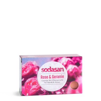 Sodasan Katı El ve Vücut Yıkama Sabunu - Gül & Itır – 100 gr